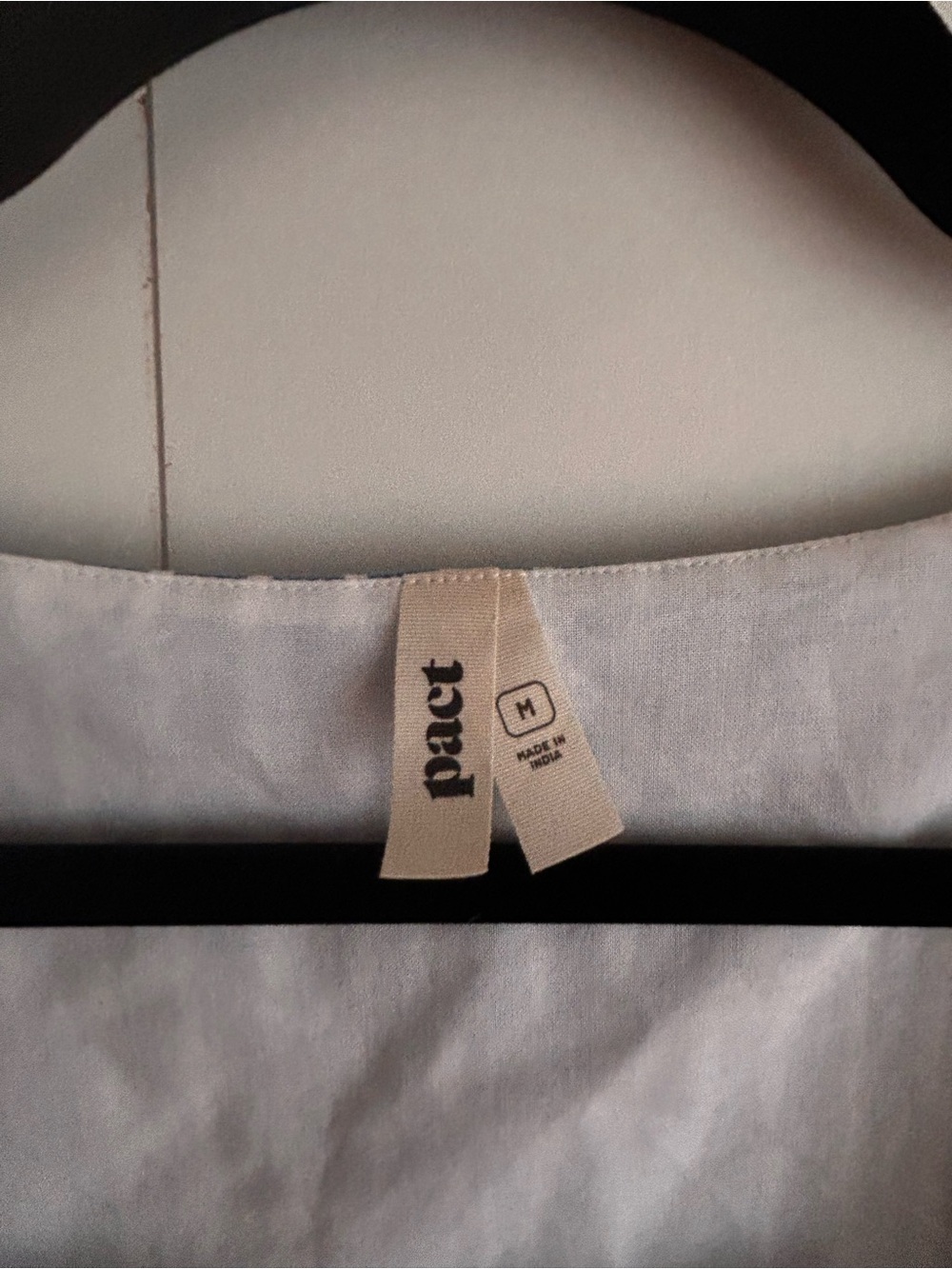 Pact Blue and White Striped Square-Neck Tank - Picture 3 of 3